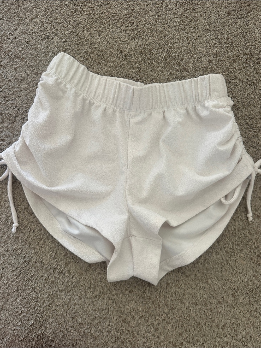 Five Dancewear White Active Drawstring Shorts